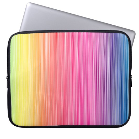 Regenbogen Farben abstrakter Hintergrund. Farbenfr Laptopschutzhülle (Vorderseite)