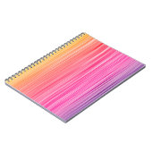 Regenbogen Farben abstrakter Hintergrund. Farbenfr Notizblock (Linke Seite)