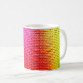 Regenbogen Farben abstrakter Hintergrund. Gradient Kaffeetasse (VorderseiteRechts)