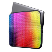 Regenbogen Farben abstrakter Hintergrund. Gradient Laptopschutzhülle (Vorderseite Links)