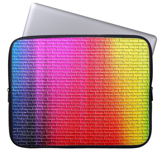 Regenbogen Farben abstrakter Hintergrund. Gradient Laptopschutzhülle (Vorderseite)