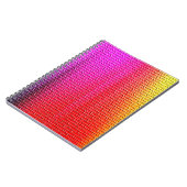 Regenbogen Farben abstrakter Hintergrund. Gradient Notizblock (Linke Seite)