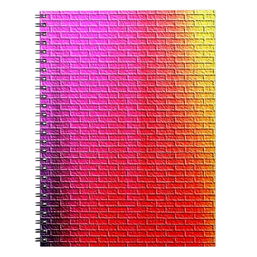Regenbogen Farben abstrakter Hintergrund. Gradient Notizblock (Vorderseite)