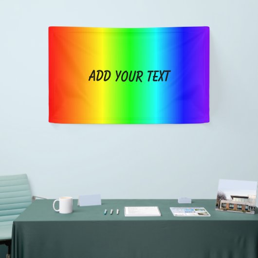 Regenbogen-Farben addieren Namen oder Text Banner (Messeveranstaltung)