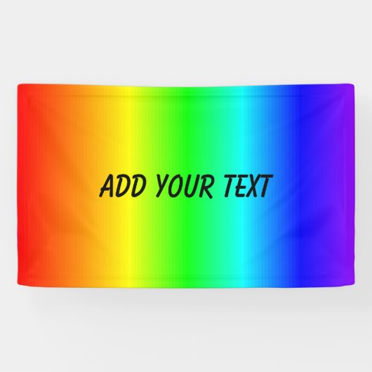 Regenbogen-Farben addieren Namen oder Text Banner (Horizontal)