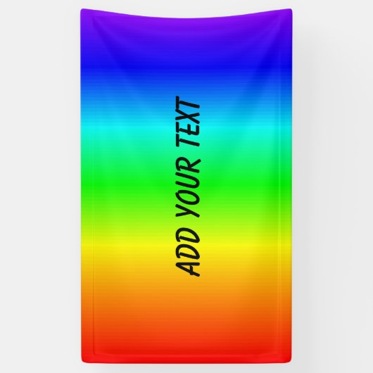 Regenbogen-Farben addieren Namen oder Text Banner (Vertikal)