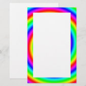Regenbogen-Farben. Helle und bunte Spirale Briefpapier (Vorne/Hinten)