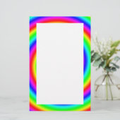 Regenbogen-Farben. Helle und bunte Spirale Briefpapier (Stehend Vorderseite)
