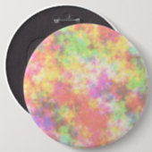 Regenbogen-Farben. Hübsche, bunte Wolken Button (Vorne & Hinten)