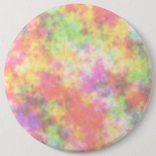 Regenbogen-Farben. Hübsche, bunte Wolken Button (Vorderseite)