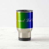 Regenbogen-Farben leben und lassen Livereise-Tasse Reisebecher (Mittel)