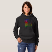 Regenbogen-Farben-Optical-Illusionist-Zauberer Hoodie (Vorne ganz)