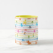 Regenbogen-Farben-Sesam-Pals-Muster Tasse (Zentrum)
