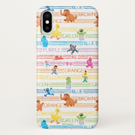Regenbogen-Farben-Sesam-Partner-Muster Case-Mate iPhone Hülle (Rückseite)