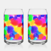 Regenbogen-Farben-Splash Dosenglas (Rückseite)