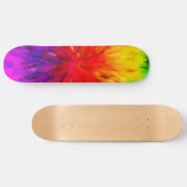 Regenbogen-Farben-Spritzer Skateboard (Horizontal)