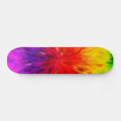 Regenbogen-Farben-Spritzer Skateboard (Horizontal)