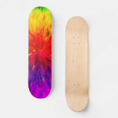 Regenbogen-Farben-Spritzer Skateboard (Vorderseite)