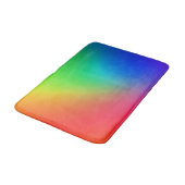 Regenbogen-Farbenverlauf Badematte (Schrägansicht)