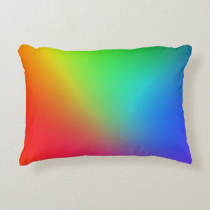 Regenbogen-Farbenverlauf Dekokissen