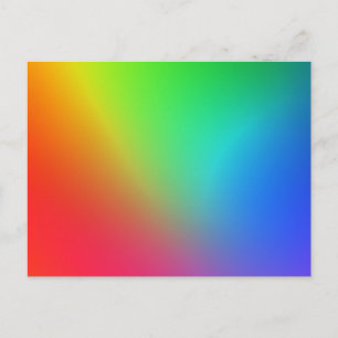Regenbogen-Farbenverlauf Postkarte