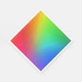 Regenbogen-Farbenverlauf Serviette (Ecke)
