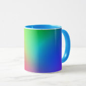 Regenbogen-Farbenverlauf Tasse (VorderseiteRechts)
