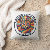 Regenbogen-Farbexplosion Katze Süße Kitty Design - Kissen (Decke)