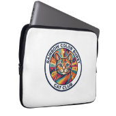 Regenbogen-Farbexplosion Katze Süße Kitty Design - Laptopschutzhülle (Vorne Rechts)