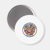Regenbogen-Farbexplosion Katze Süße Kitty Design - Magnet (Vorderseite/Rückseite)