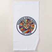 Regenbogen-Farbexplosion Katze Süße Kitty Design - Strandtuch (Vorderseite)