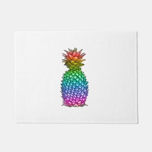 Regenbogen farbige Ananas Fußmatte