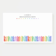 Regenbogen-Farbige Bücher Eine Nachricht vom Lehre