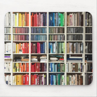 Regenbogen farbige Bücher Mousepad
