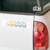 Regenbogen farbige Gumdrop-Häschen Autoaufkleber (Auf Lkw)