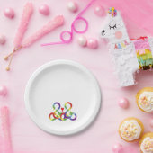 Regenbogen, farbige Hände Pappteller (Party)