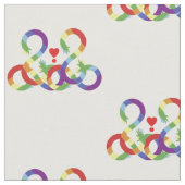 Regenbogen, farbige Hände, Stoff (Nahaufnahme)