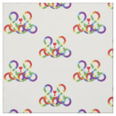 Regenbogen, farbige Hände, Stoff (Muster)