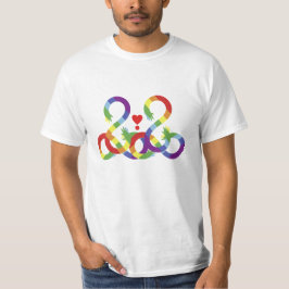 Regenbogen, farbige Hände. T-Shirt
