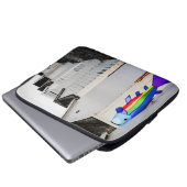 Regenbogen farbiger Drachen Laptopschutzhülle (Vorne Knopf)