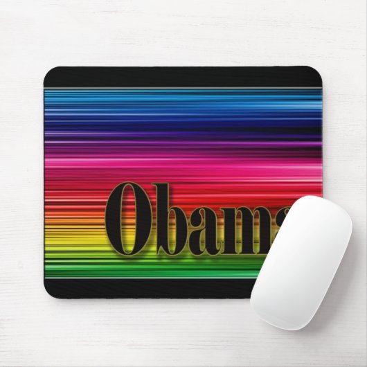 Regenbogen farbiges Obama mousepad (Mit Mouse)