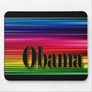 Regenbogen farbiges Obama mousepad