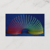 Regenbogen-farbiges schleichendes Spielzeug Visitenkarte (Rückseite)