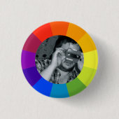 Regenbogen-Farbkreis Button (Vorderseite)