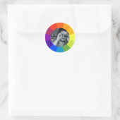 Regenbogen-Farbkreis Runder Aufkleber (Tasche)