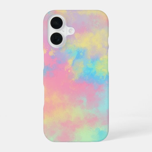 Regenbogen-Farbspritzer iPhone 16-Hülle 16 Hülle (Rückseite)