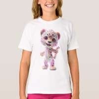 Regenbogen-Farbspritzer-Leopard-Kind