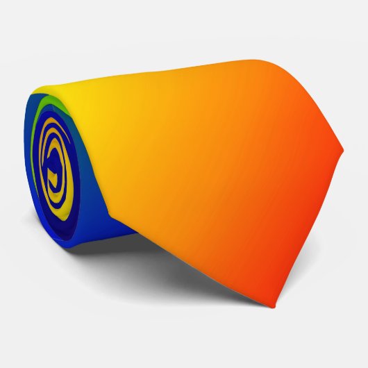 Regenbogen färbt diagonales Rot herauf Krawatte (Gerollt)