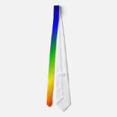 Regenbogen färbt diagonales Rot herauf Krawatte (Rückseite)