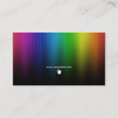 Regenbogen färbt kreative Visitenkarte (Rückseite)
